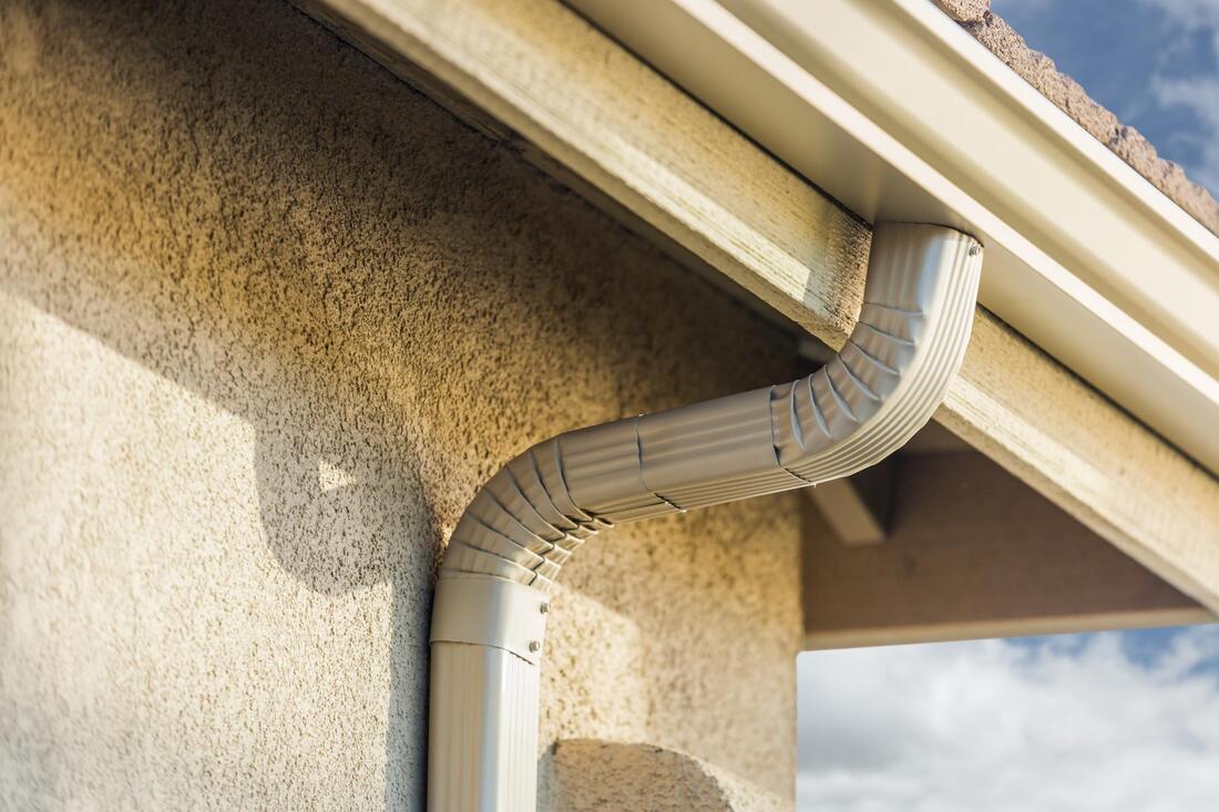 functional gutter after repairs